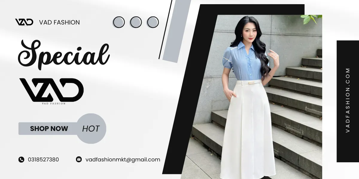Áo sơ mi và chân váy xếp li - Phong cách công sở Hàn Quốc thanh lịch và nữ tính