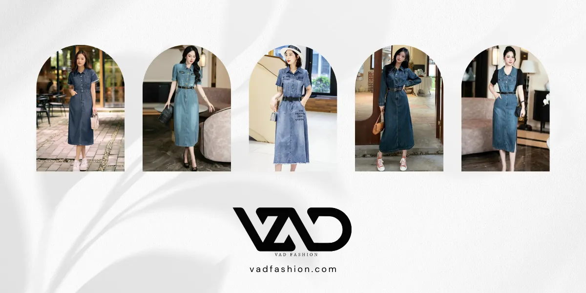 Đầm Jean là một loại trang phục thời trang được làm từ chất liệu vải Denim hoặc Jean, nổi tiếng với độ bền, sự thoải mái và tính thẩm mỹ vượt thời gian