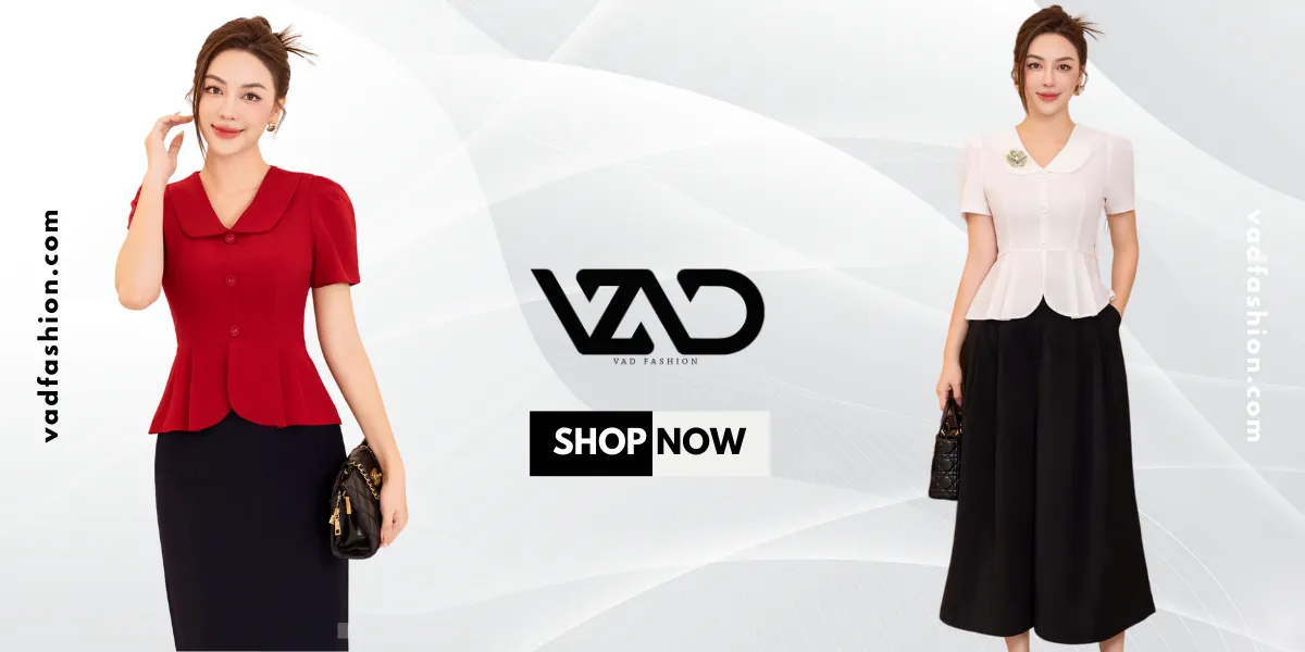 Mẫu áo Peplum cổ chữ V - Định hình phong cách quyến rũ