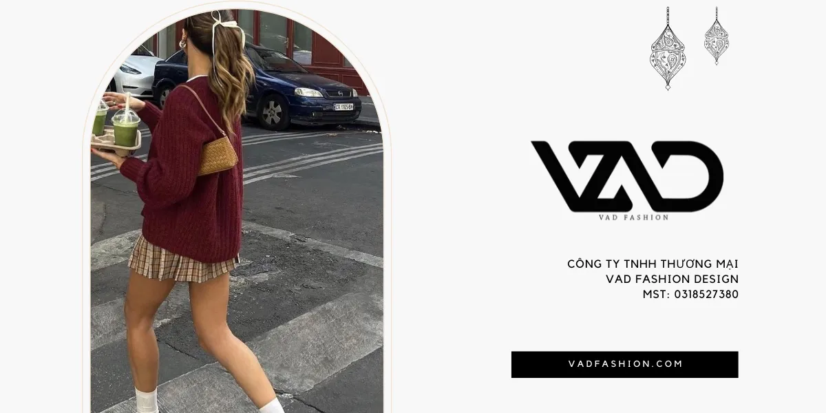 Kết hợp áo len với chân váy mini