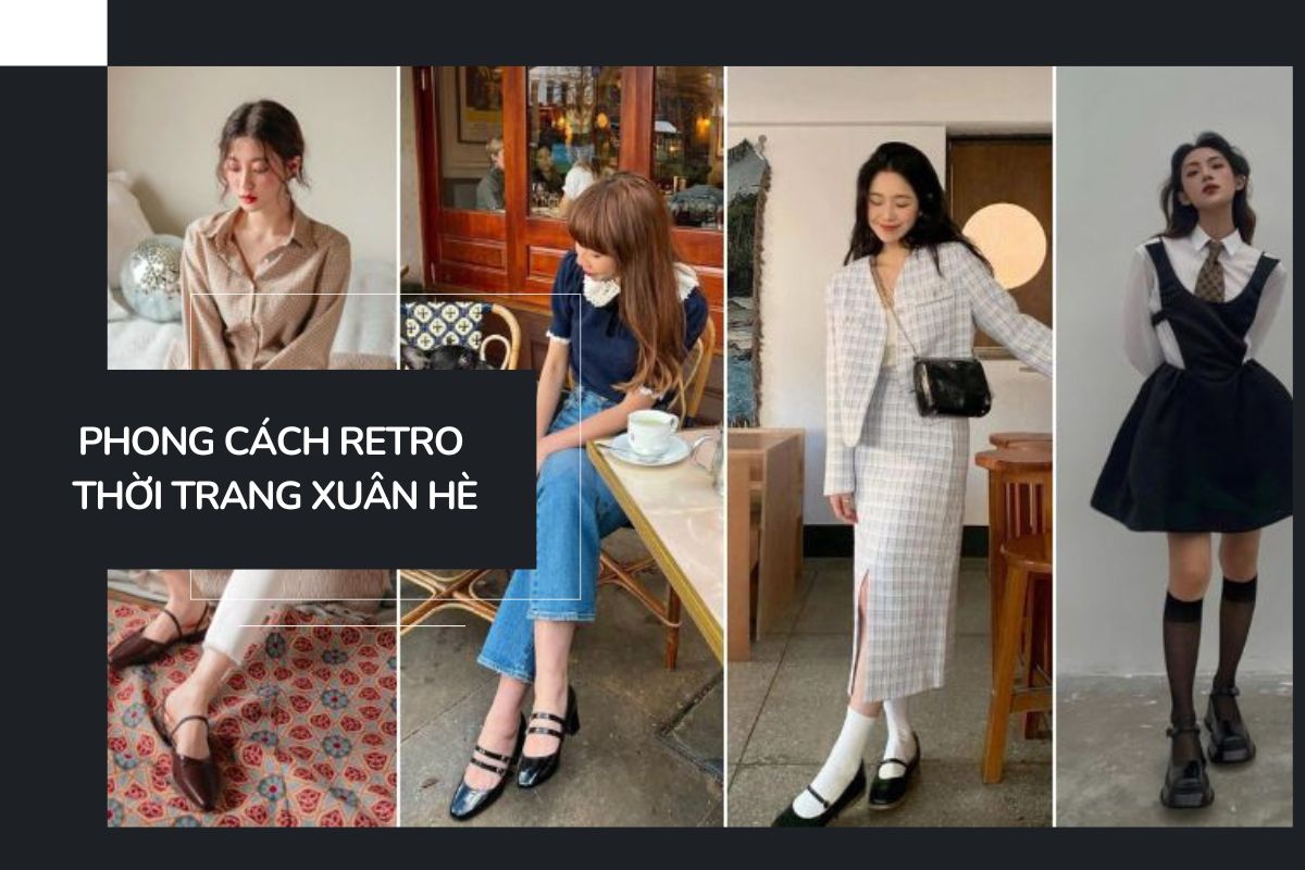 Phong cách retro thời trang xuân hè