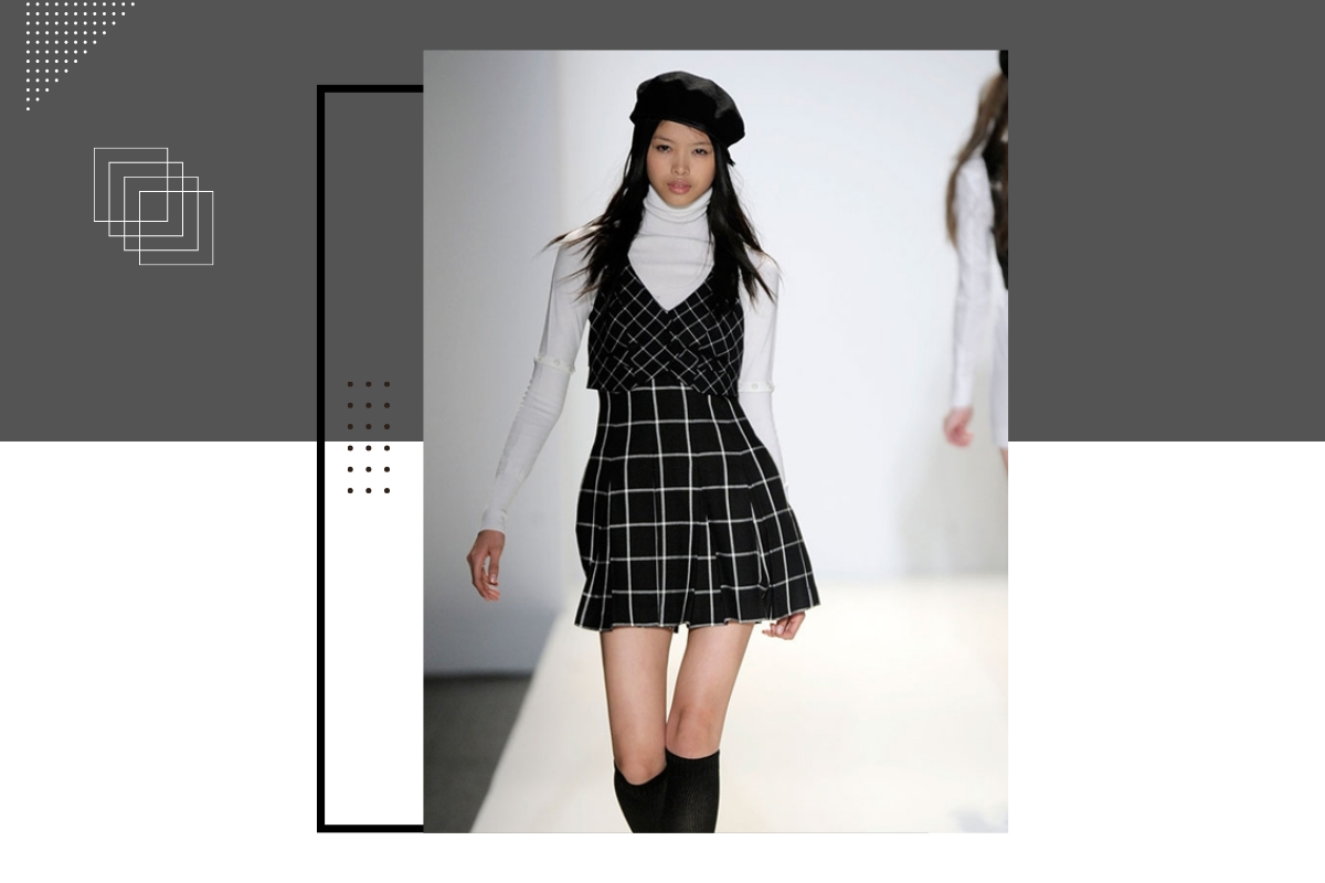 Trang phục Preppy Style bao gồm nhiều loại quần áo mang tính biểu tượng như áo sơ mi, áo len, chân váy