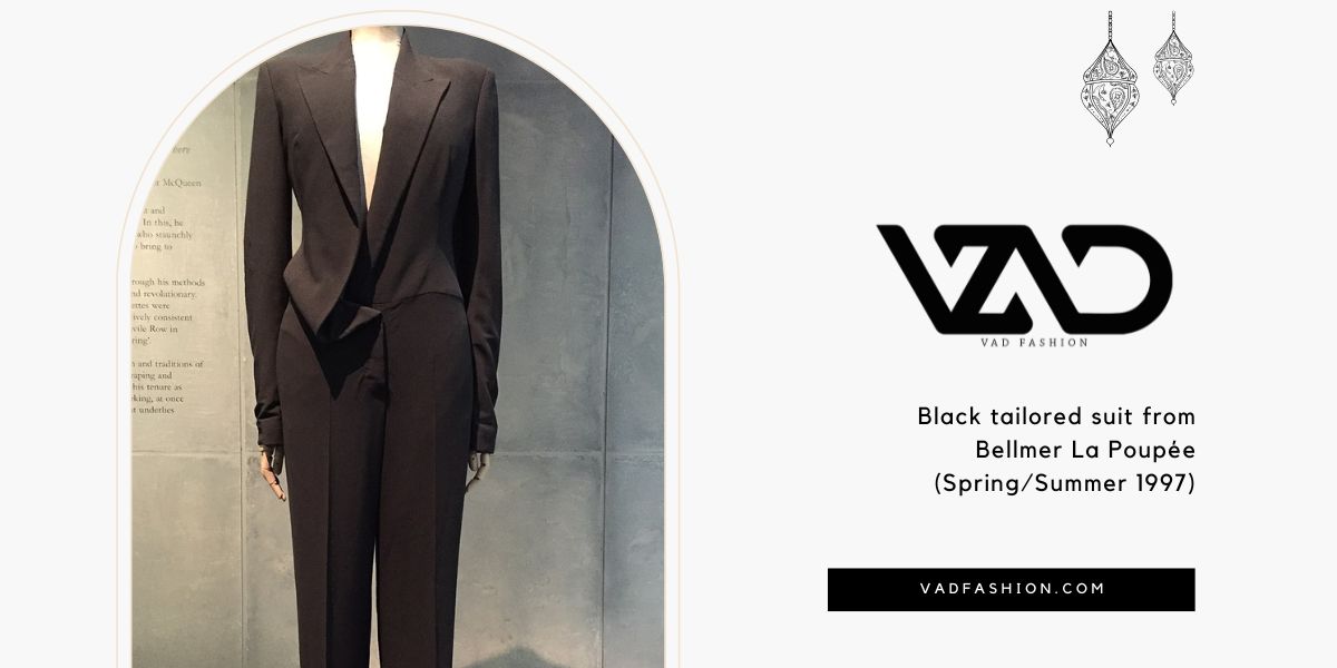 Black tailored suit from Bellmer La Poupée (Spring/Summer 1997)