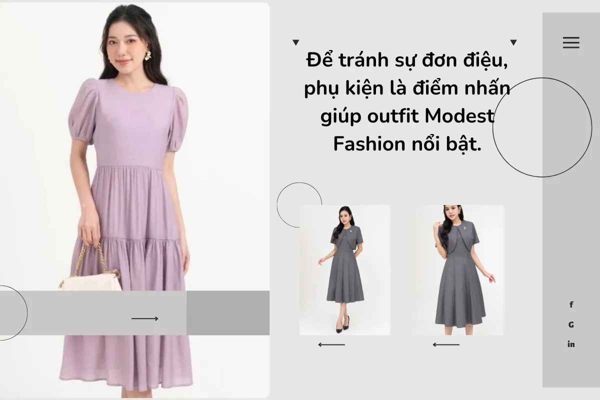 Để tránh sự đơn điệu, phụ kiện là điểm nhấn giúp outfit nổi bật.