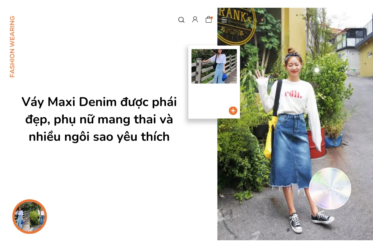 Váy Maxi Denim được phái đẹp, phụ nữ mang thai và nhiều ngôi sao yêu thích
