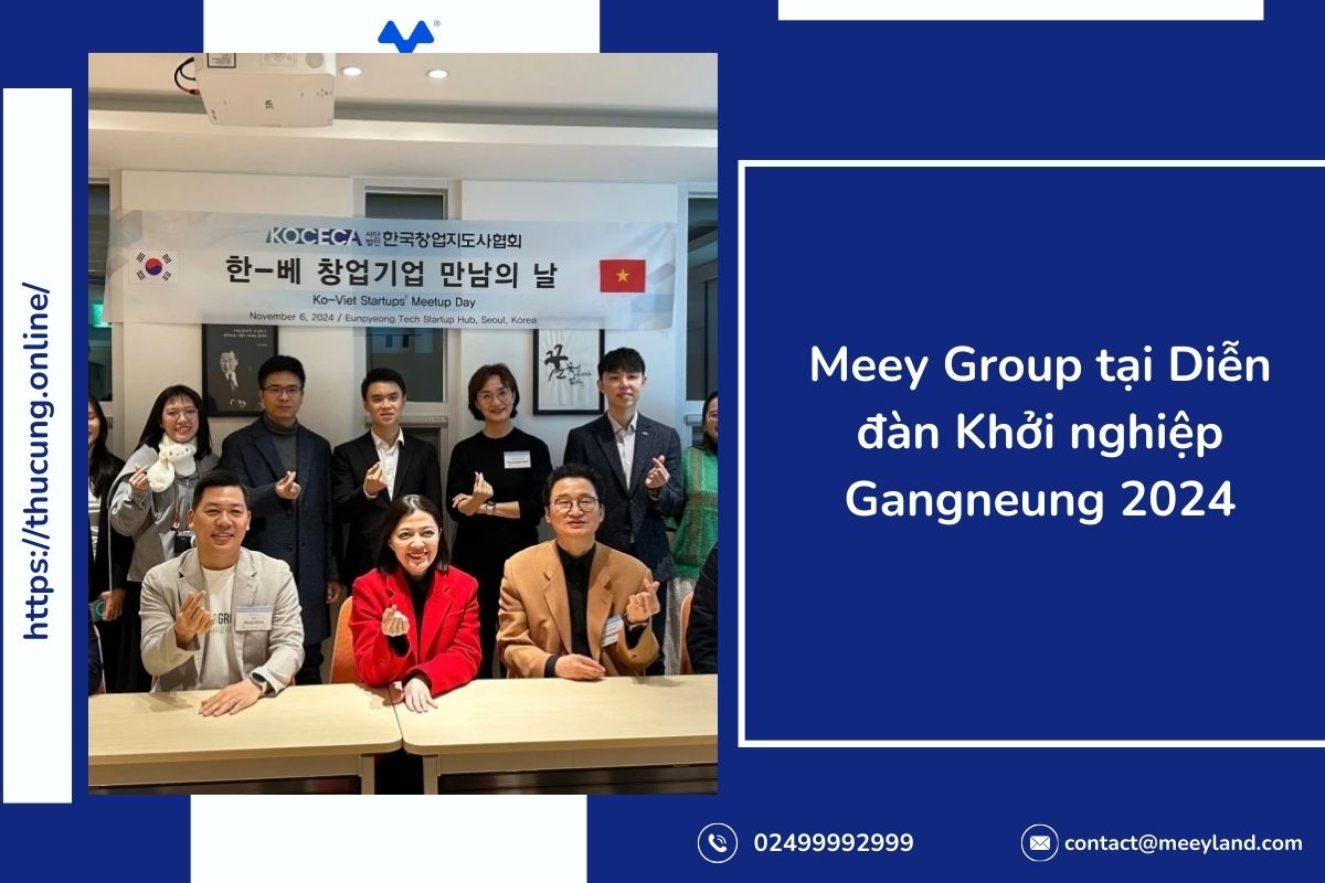 Đại diện Meey Group đến thăm và làm việc tại Trung tâm hỗ trợ Khởi nghiệp Eunpyeong