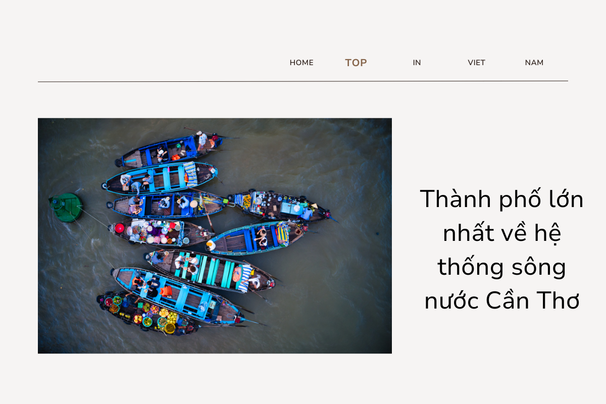 Thành phố sông nước Cần Thơ
