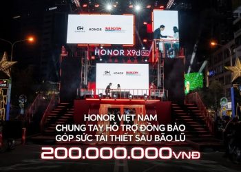 HONOR Việt Nam đồng hành cùng Báo Sài Gòn Giải Phóng hỗ trợ đồng bào vùng bão lũ