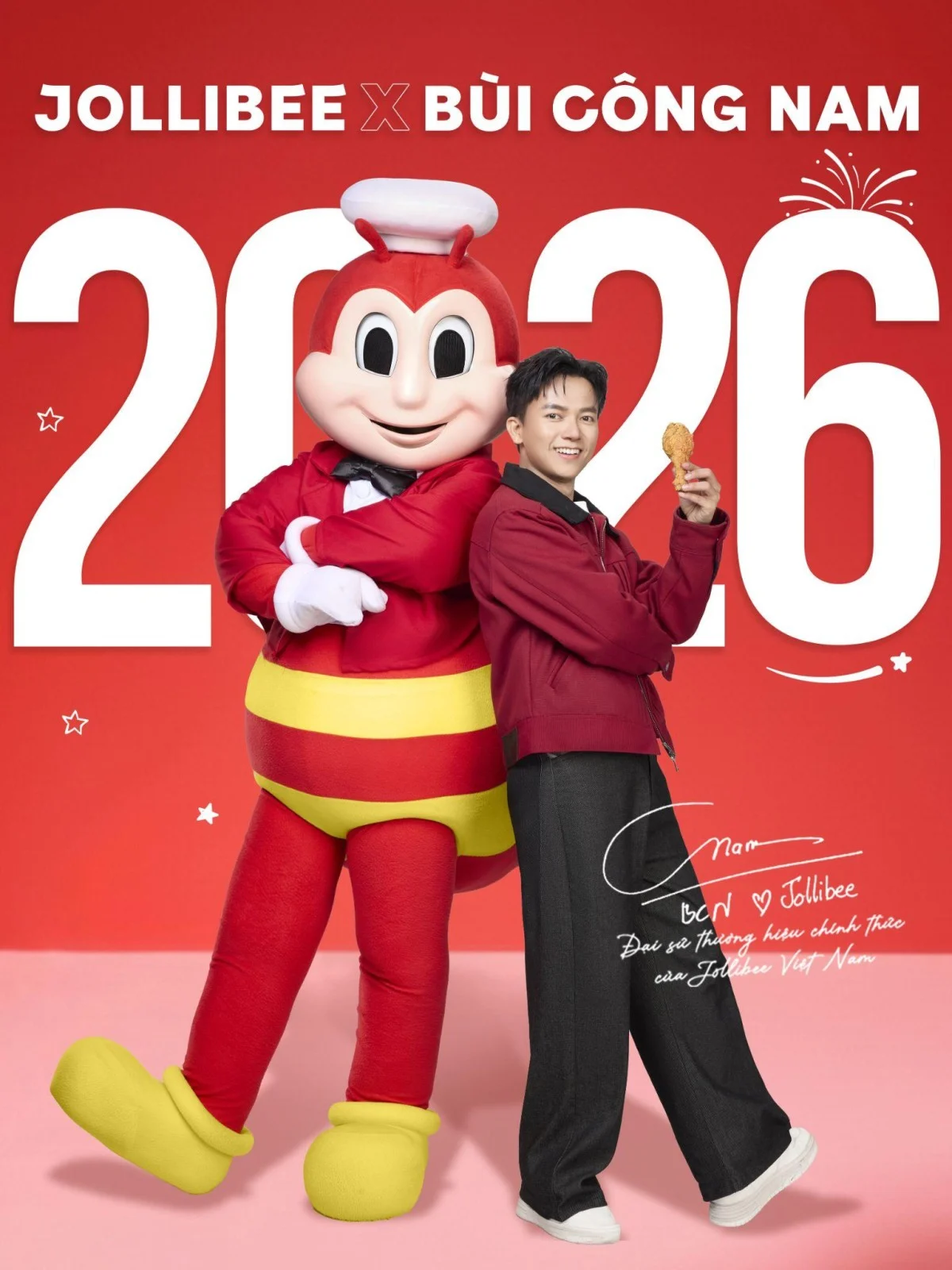 Jollibee Viet Nam chinh thuc cong bo Bui Cong Nam la Dai su thuong hieu nam 2026 2
