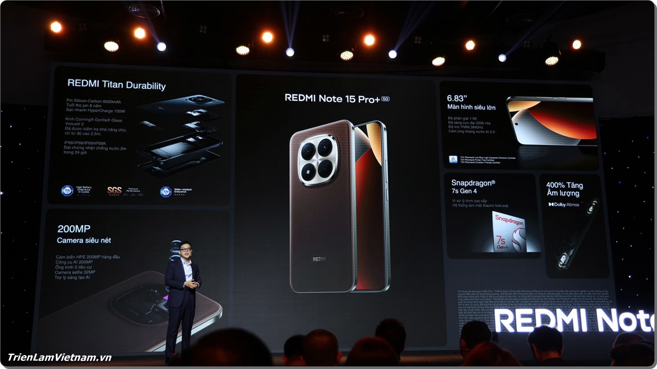 Redmi Note 15 Series chinh thuc ra mat tai Viet Nam Chuan ben Redmi Titan Chi Pu tro thanh Dai su thuong hieu 5