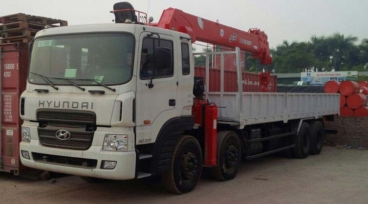 Vận Tải Xanh cho thuê xe cẩu 8 tấn tại Hà Nội