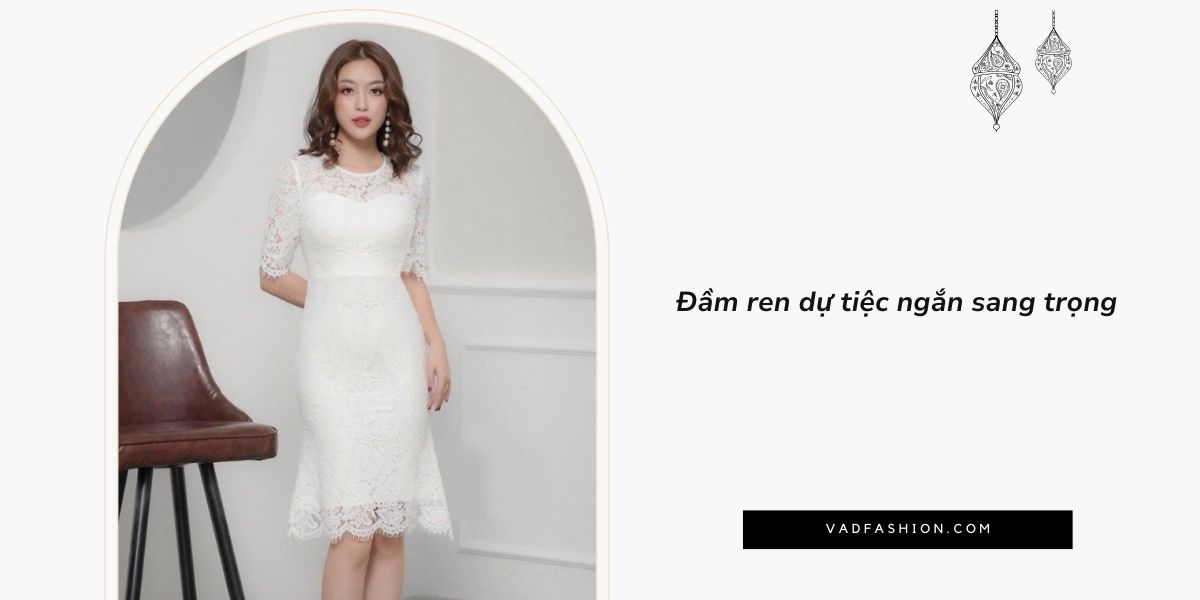 đầm ren dự tiệc