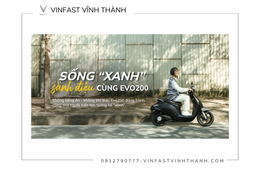 VinFast Evo200 Xe máy điện sở hữu 8 ưu điểm vượt trội