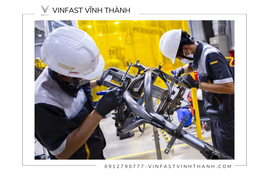 Thiết kế khung xe máy điện VinFast Evo200 theo tiêu chuẩn châu Âu