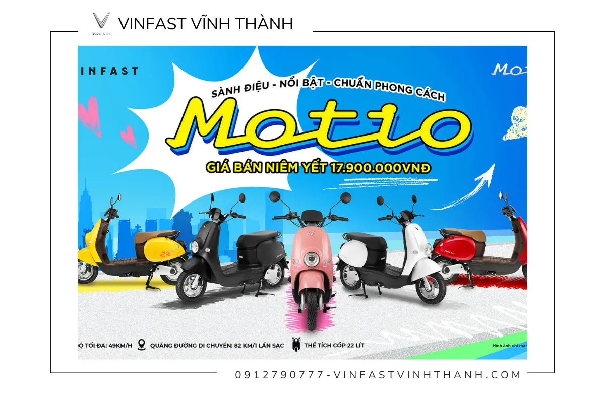 VinFast Motion - Mẫu xe máy điện mới nhất cho học sinh