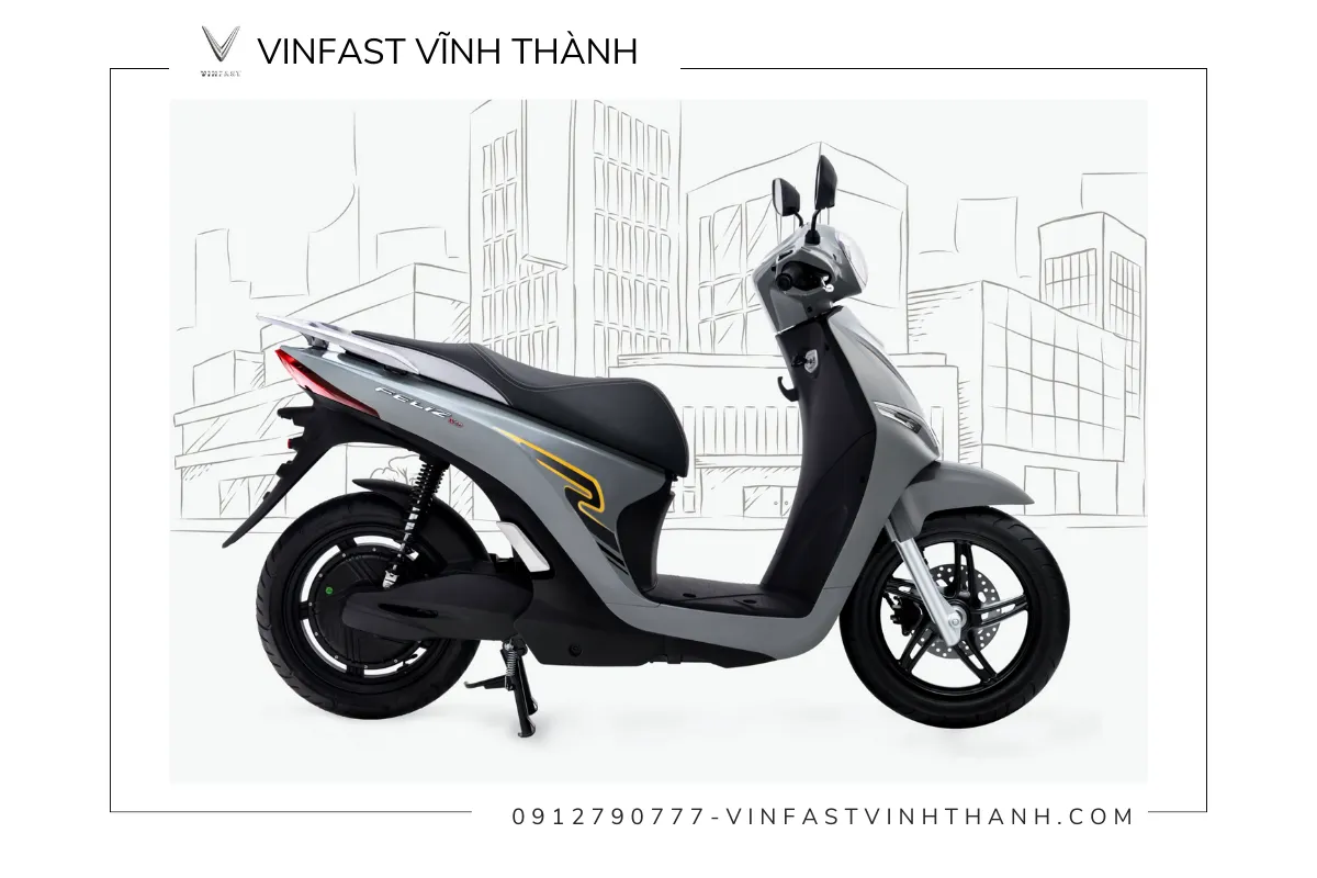 VinFast Feliz Neo sở hữu màu xám xi măng hot trend