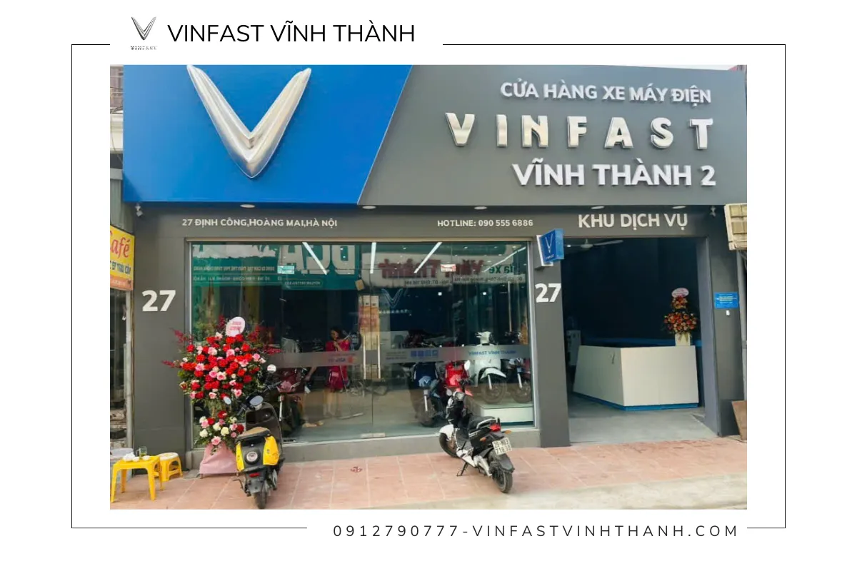 Không gian trải nghiệm hiện đại tại VinFast Vĩnh Thành
