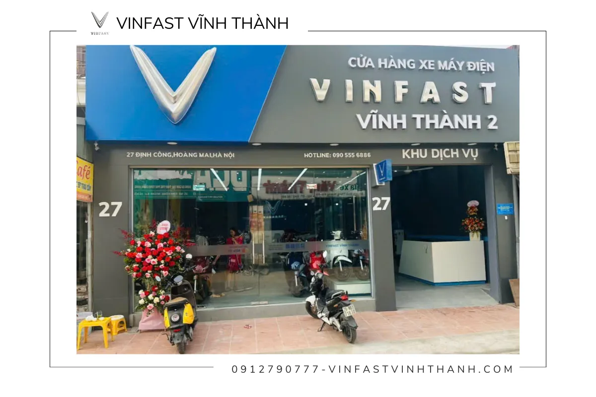 VinFast Vĩnh Thành 2 đa dạng các dòng xe máy điện hiện đại, mẫu mới nhất