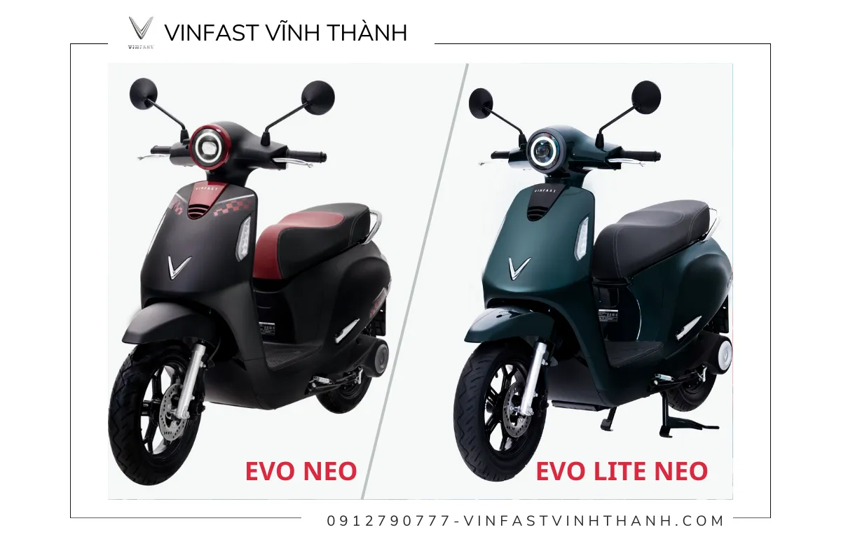So sánh VinFast Evo Neo và Evo Lite Neo