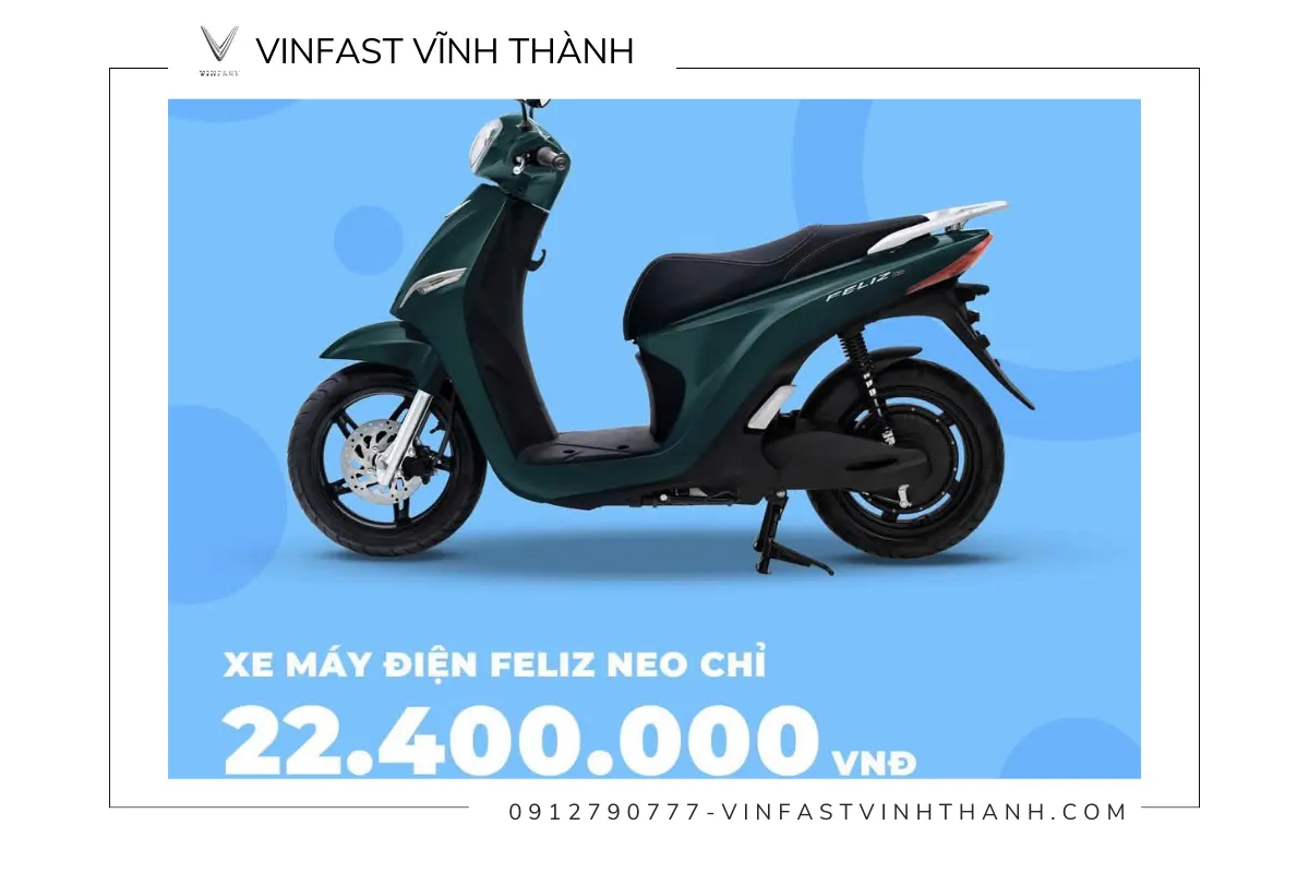 Xe máy điện VinFast Feliz Neo – Nhỏ gọn, đa dụng, giá cực tốt