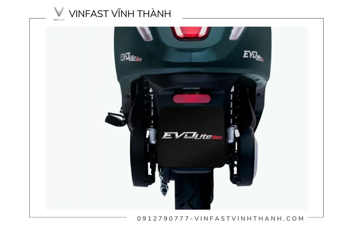 Giảm xóc lò xo đôi phía sau của VinFast Evo Lite Neo
