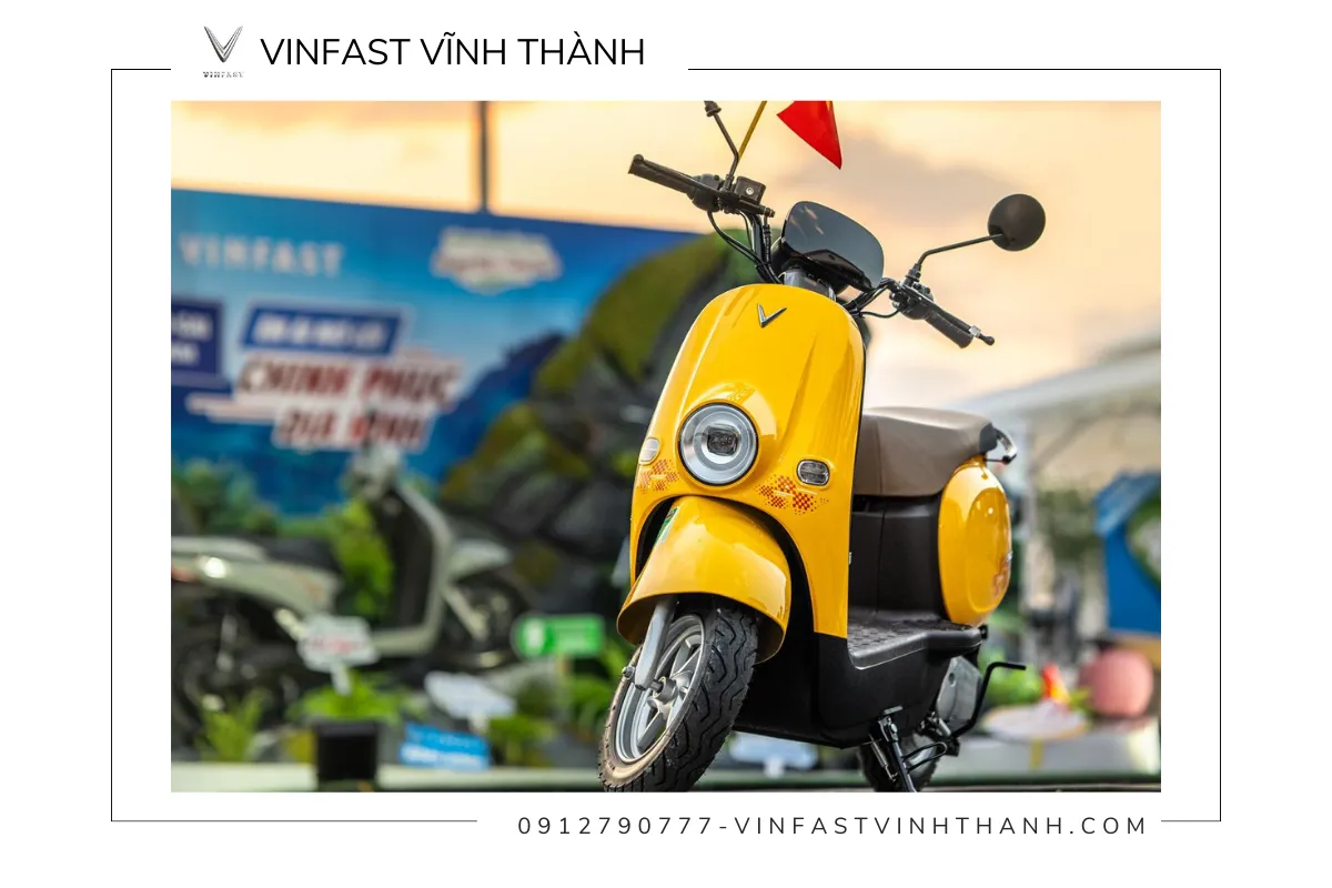VinFast Motio sở hữu phanh đĩa trước và phanh cơ sau giúp kiểm soát tốc độ an toàn
