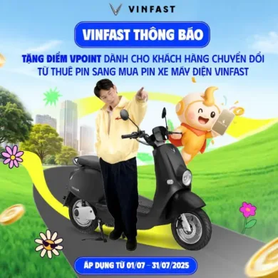 Ưu đãi lớn cho khách hàng chuyển đổi từ thuê pin sang mua pin
