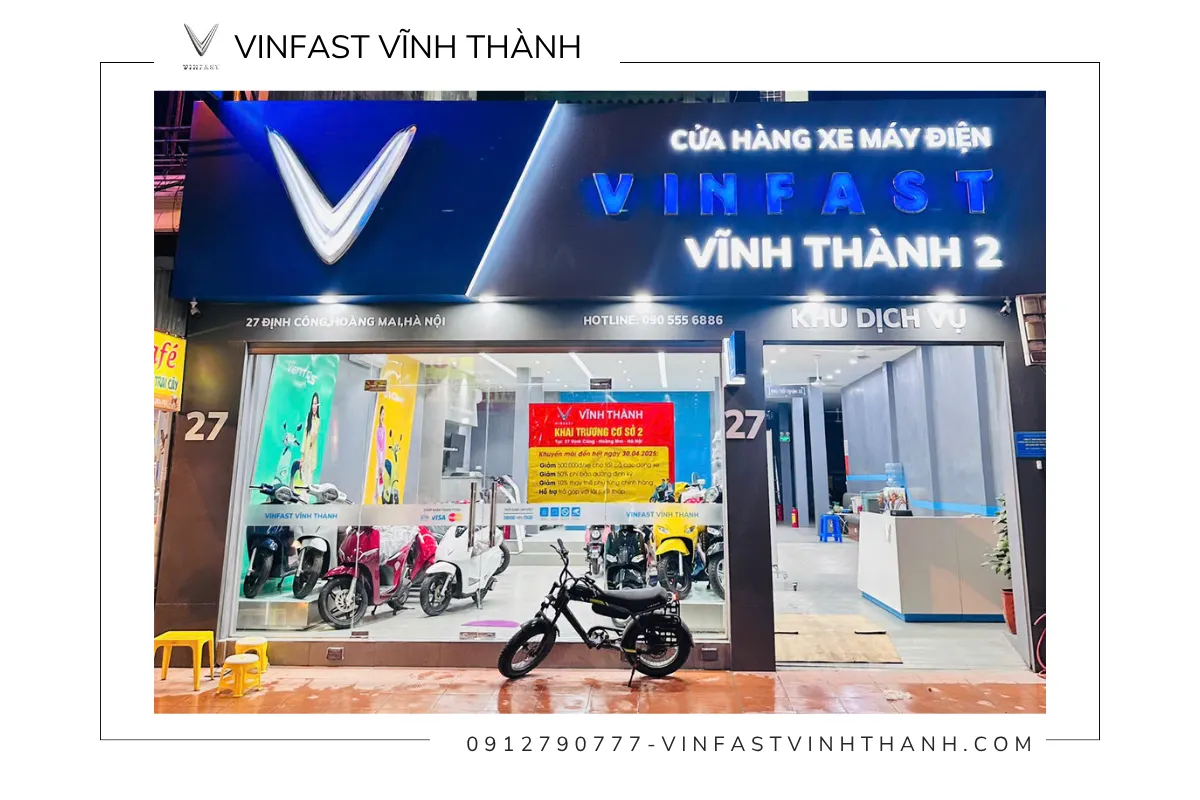 Mua xe máy điện VinFast ở đâu tại Hoàng Mai?