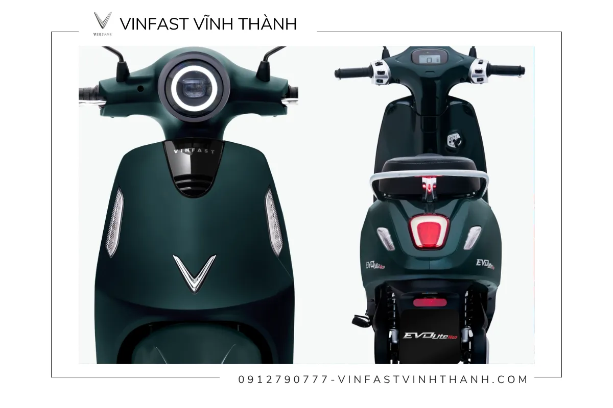 Vinfast Evo Lite NEO sử dụng đèn LED toàn bộ, từ đèn pha cho đến đèn hậu và đèn xi-nhan