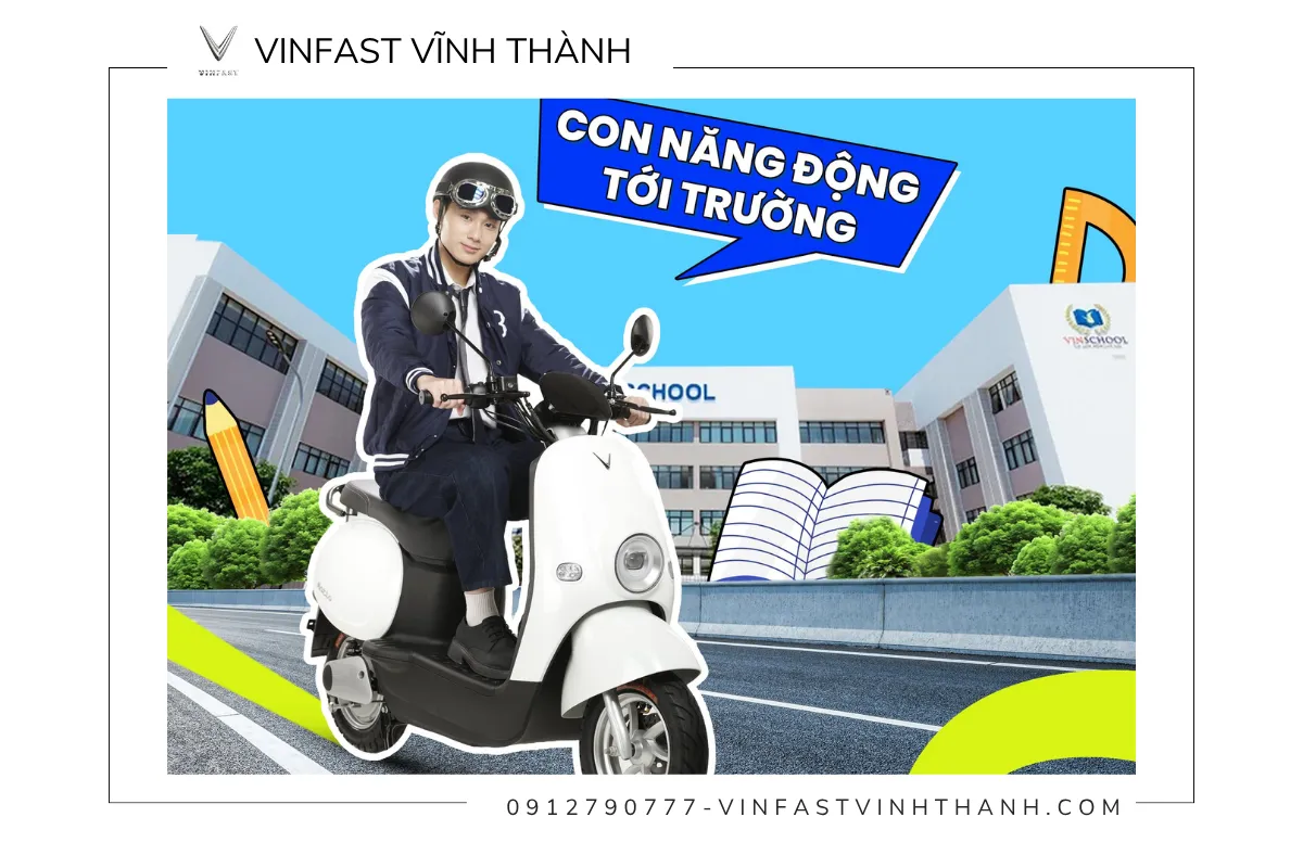 VinFast Motio gây ấn tượng với thiết kế nhỏ gọn, hiện đại và trẻ trung