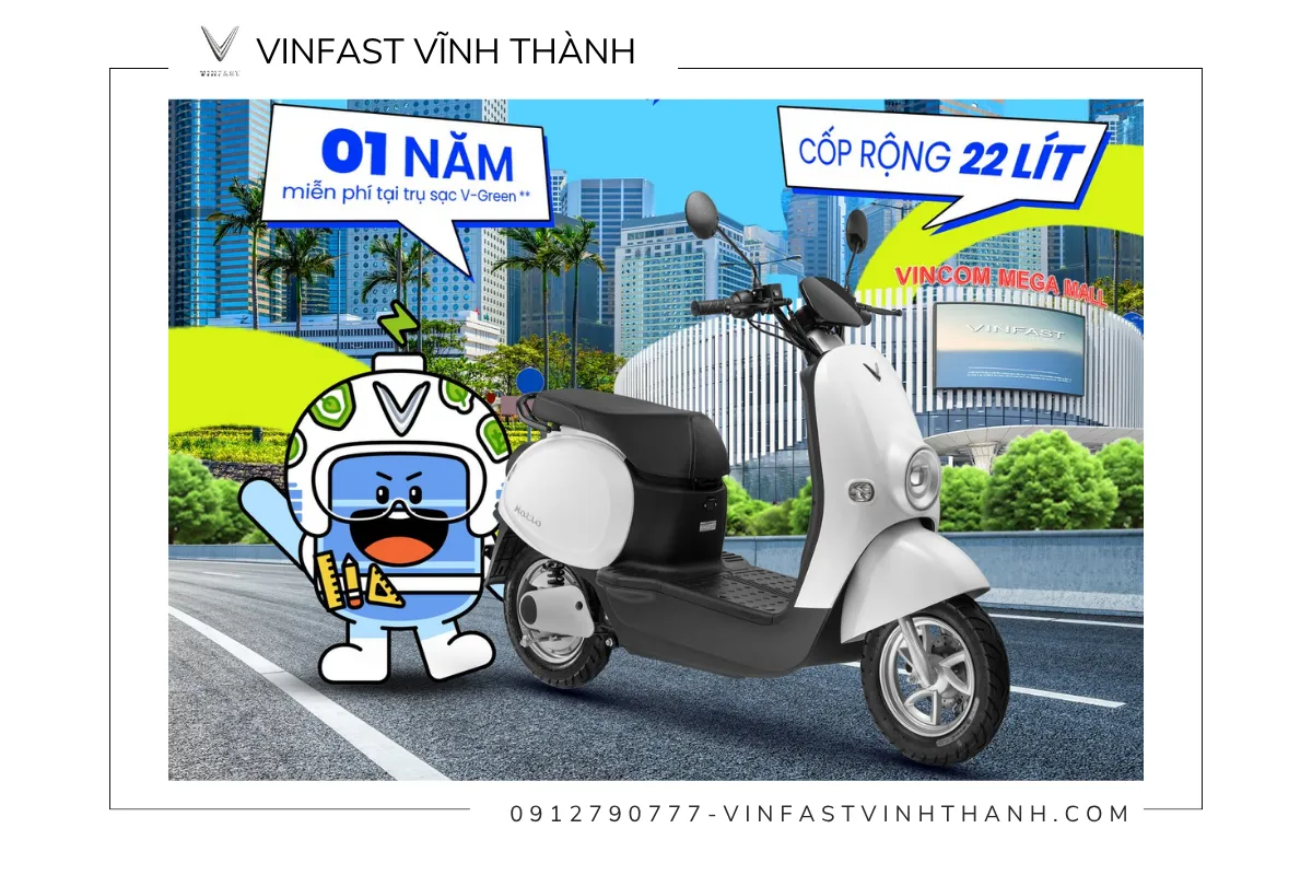 VinFast Vĩnh Thành bảo hành VinFast Motio chính hãng lên đến 5 năm