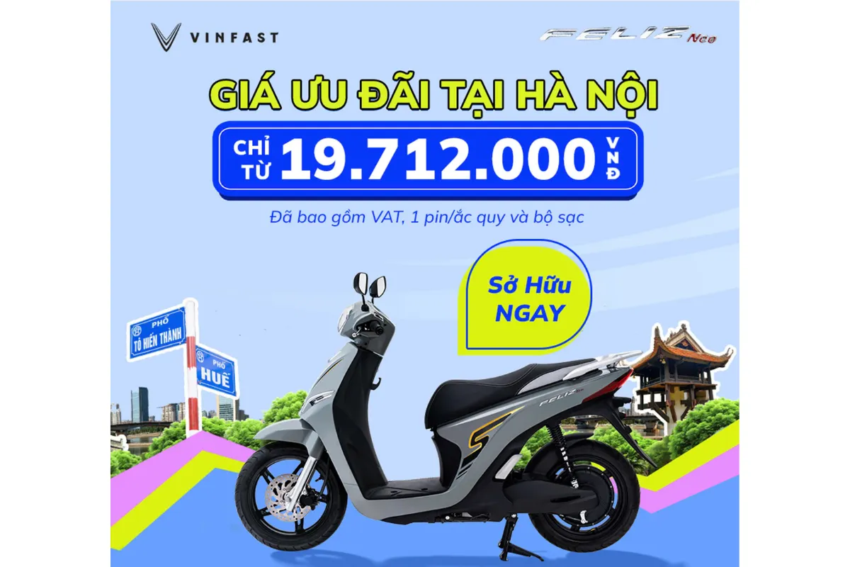 Xe máy điện VinFast có chính sách bảo hành lên tới 5 năm