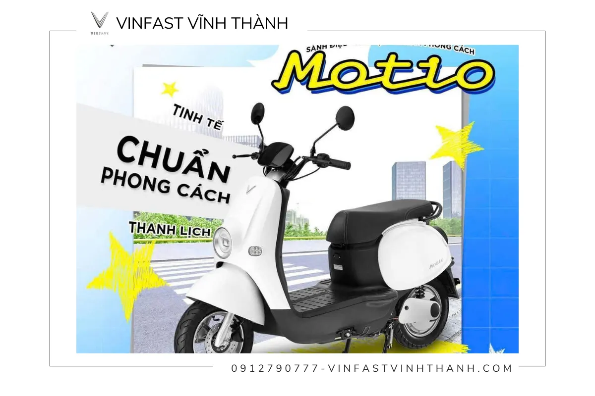 VinFast Motio có thể đạt tốc độ tối đa 49 km/h, mức vận tốc phù hợp với học sinh