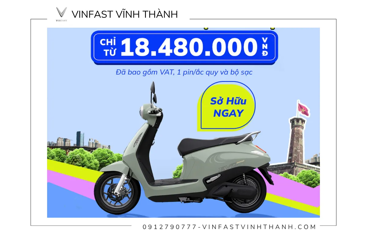 VinFast Evo Grand giảm giá chỉ còn 18.484.000 VNĐ