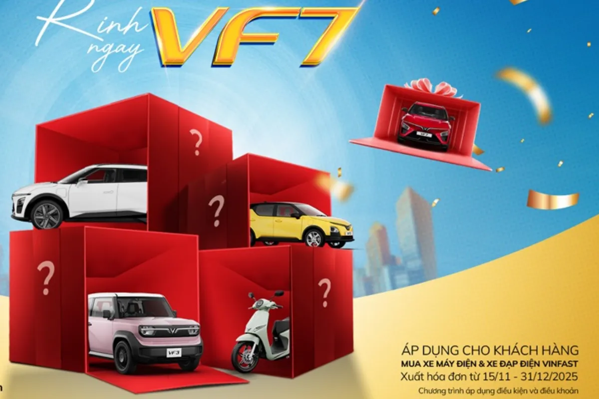 Cơ hội trúng xe ô tô điện VinFast VF5, VF3