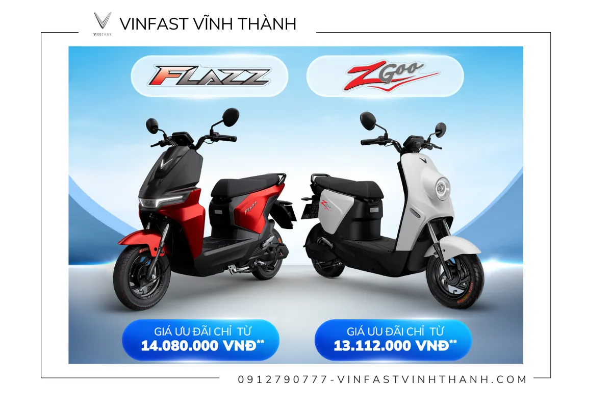 Xe máy điện VinFast Zgoo có giá chỉ từ 13.112.000 đồng