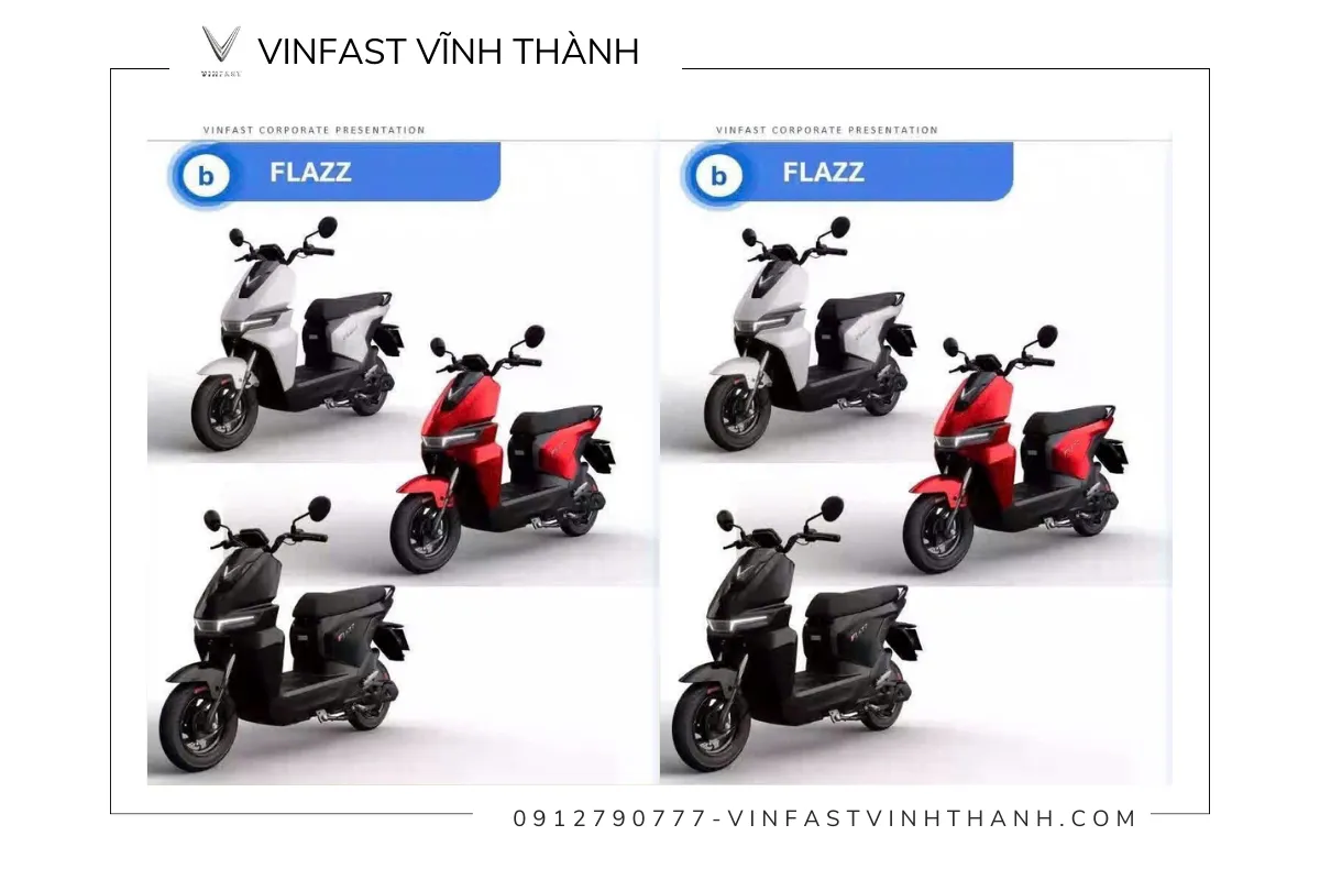 VinFast Flazz còn mang đến nhiều lựa chọn màu sắc thời trang