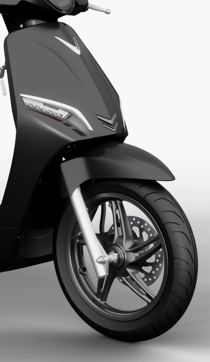 Kích thước bánh xe 14 inch giúp bám đường và vận hàng tốt cả ở đường phố và đường gồ ghề.