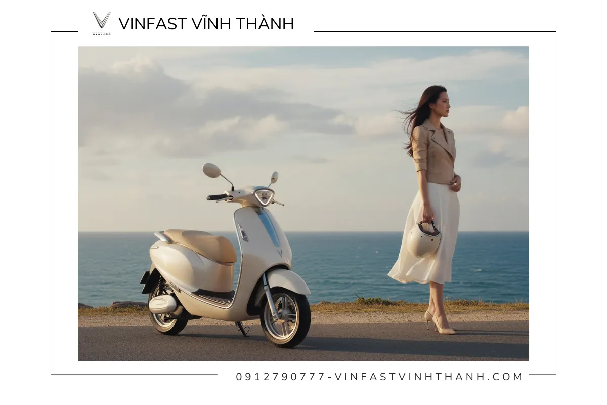Mẫu xe máy điện mới VinFast Sadie thiết kế thanh lịch