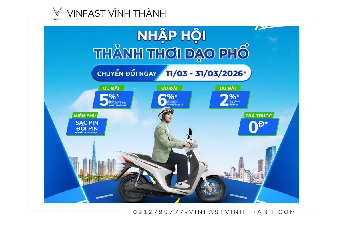 Giá xe máy điện VinFast sau chương trình “Thu xăng - Đổi điện”