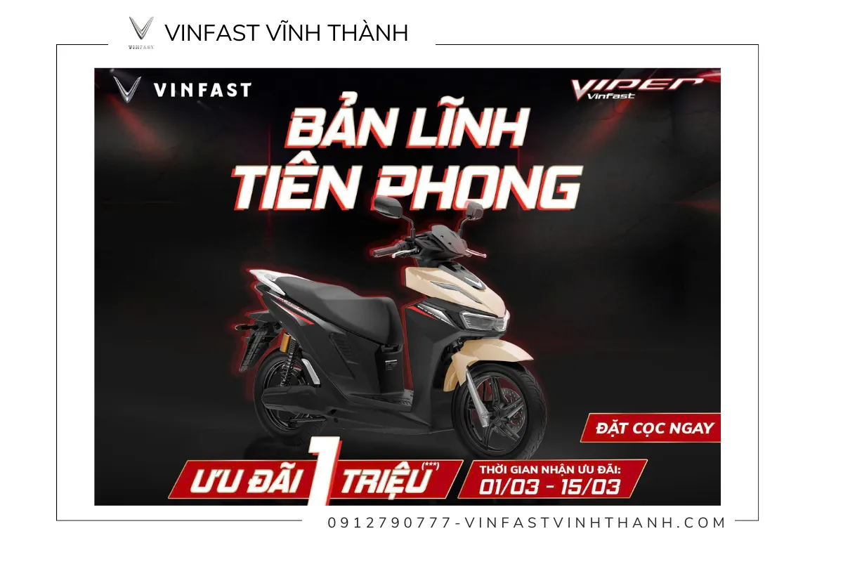 Ưu đãi đặt cọc hai dòng xe máy điện đổi pin Feliz II và Viper