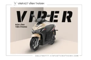 VinFast Viper – Xe máy điện đổi pin cạnh tranh Honda Air Blade