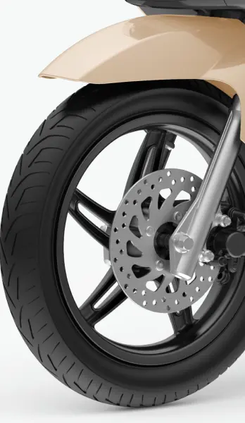 Hệ thống giảm xóc với giảm chấn thủy lực, hỗ trợ xe di chuyển êm ái trên nhiều địa hình.