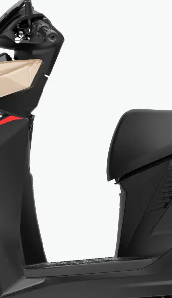 Sàn để chân rộng rãi và vị trí để chân sau tách rời, giúp tư thế ngồi thư thái và thoải mái.​