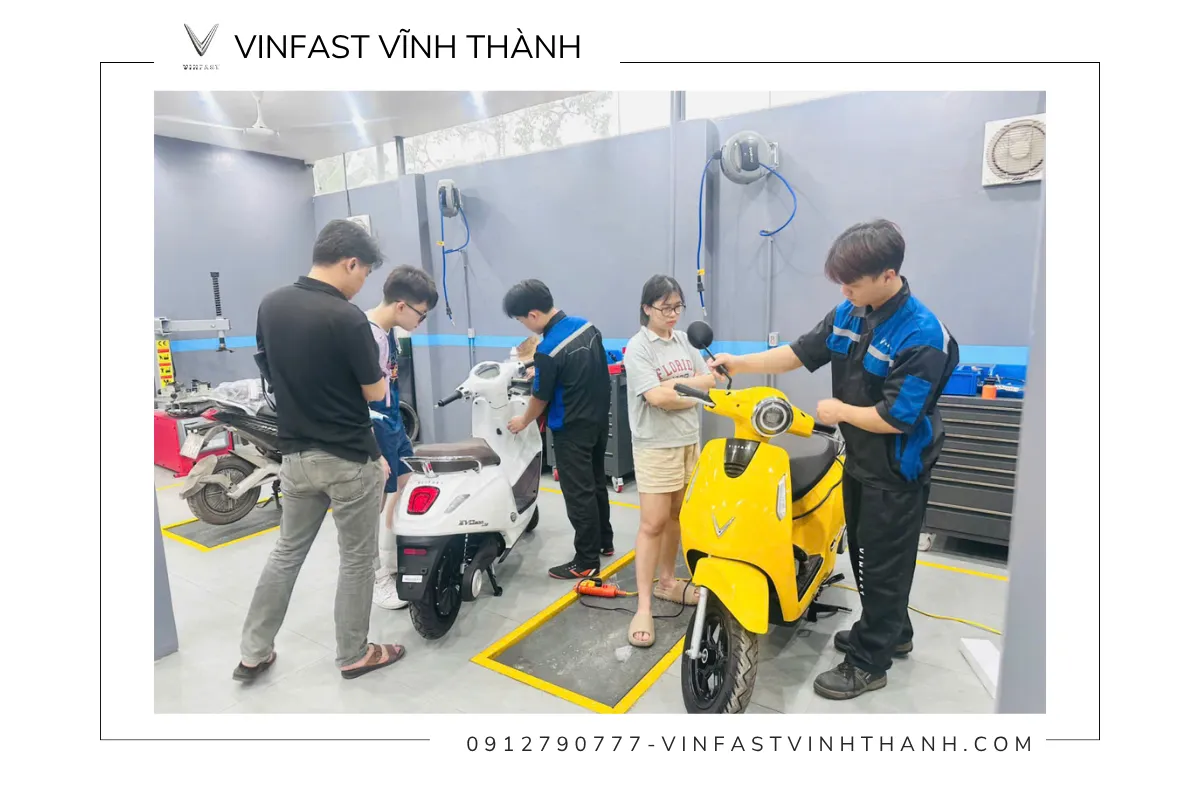 VinFast Vĩnh Thành - Địa chỉ bảo dưỡng uy tín chăm sóc xe máy điện