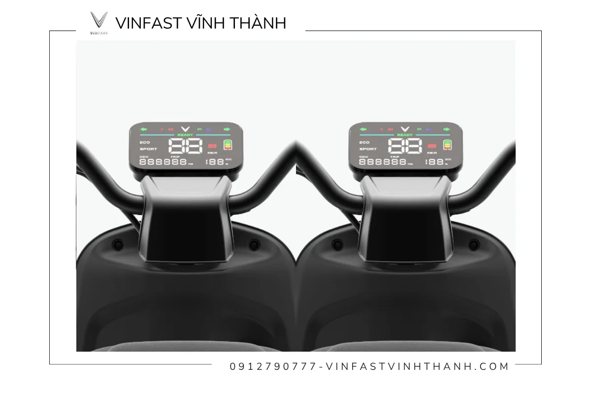 Xe máy điện VinFast Amio dành cho học sinh được trang bị màn hình LED color hiện đại