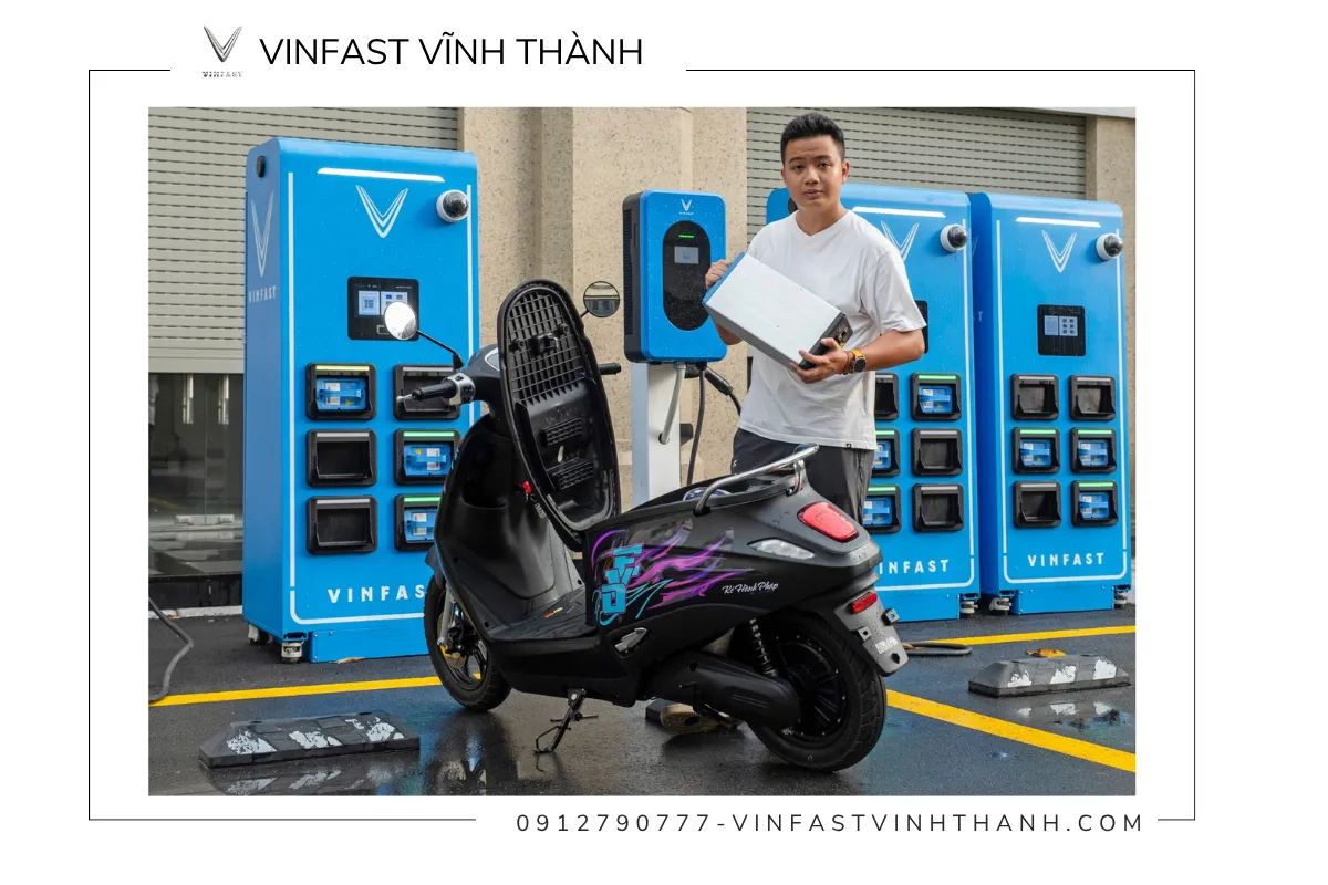 VinFast Evo Lite đổi pin nhanh chỉ trong vài phút