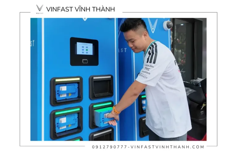 Hướng dẫn quy trình đổi pin VinFast tại trạm đơn giản