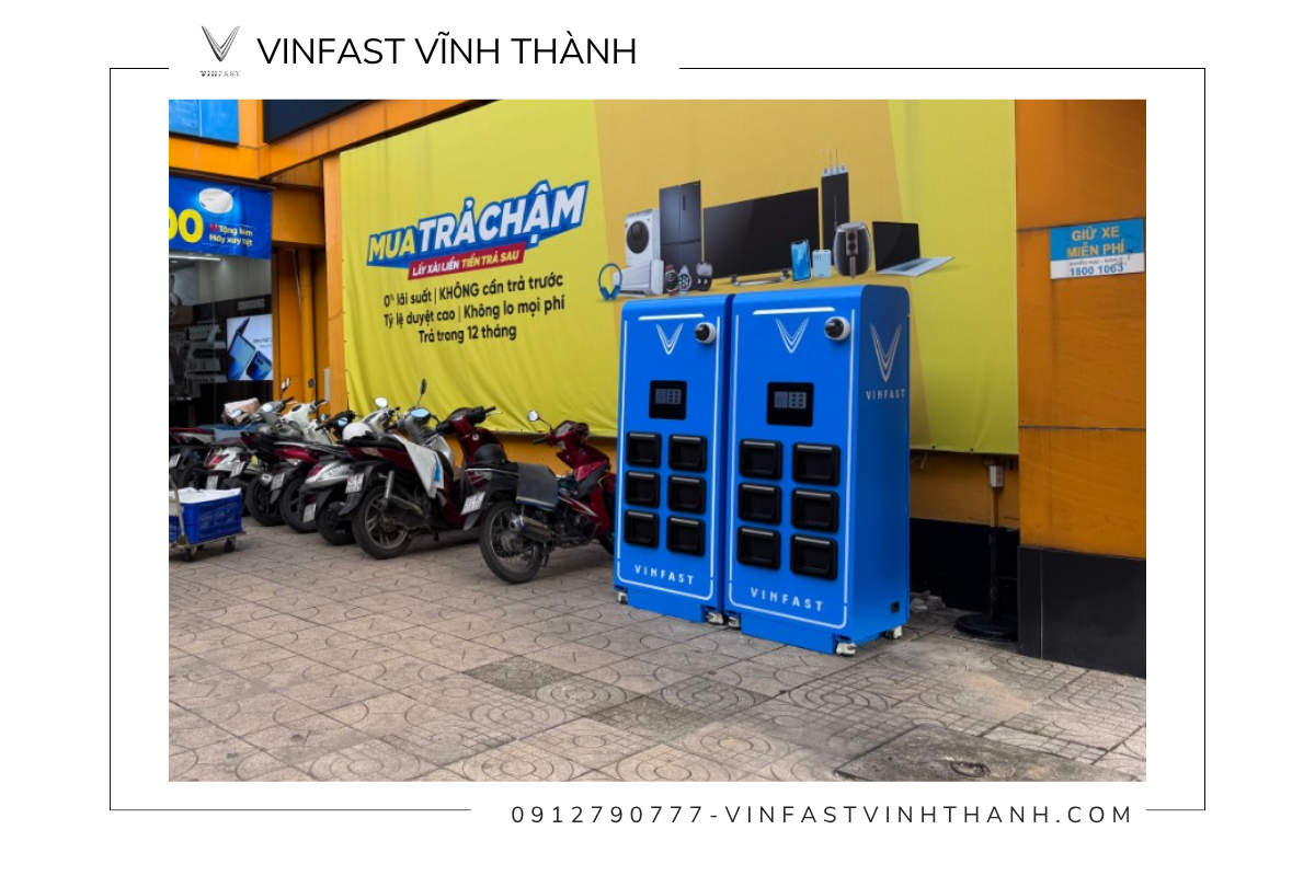Điều kiện sử dụng tủ đổi pin xe máy điện VinFast