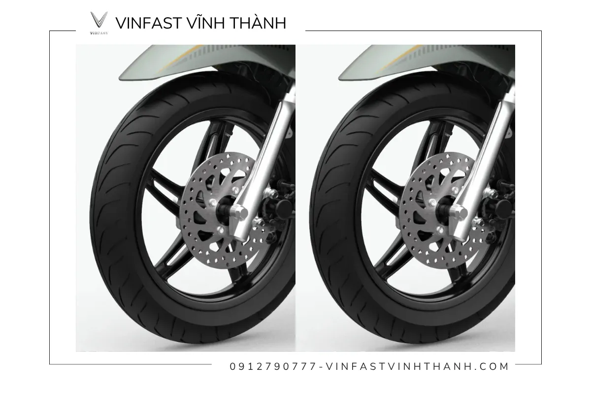 VinFast Kinet được trang bị hệ thống phanh an toàn